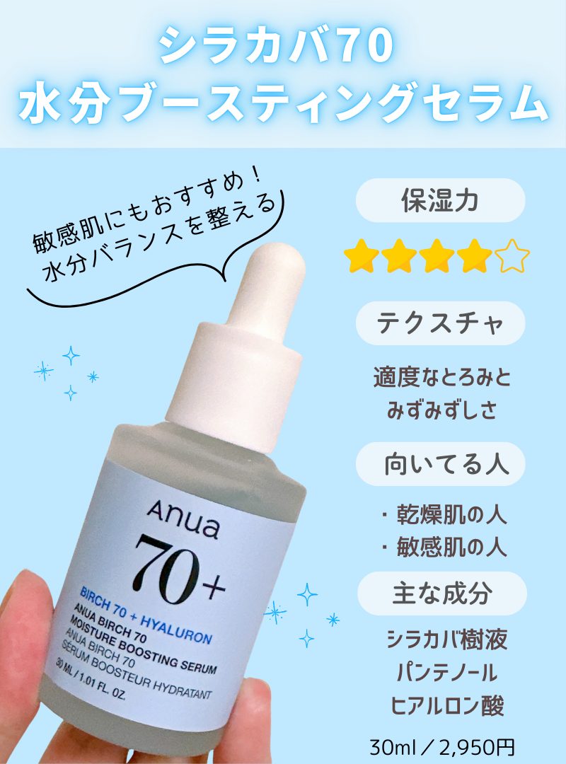 アヌア美容液シラカバ