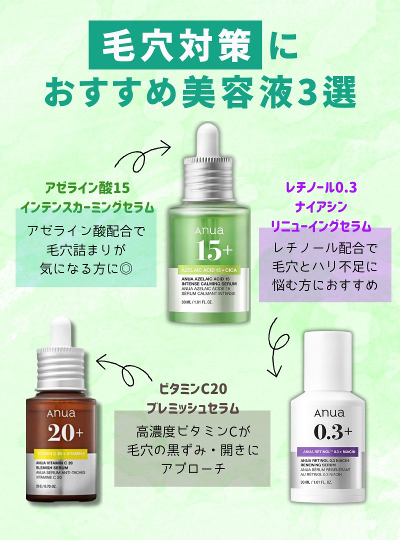 毛穴対策におすすめ